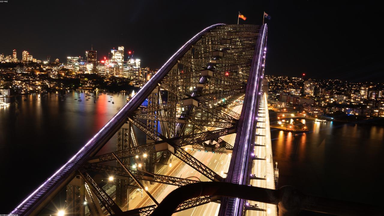 Sydney night skyline